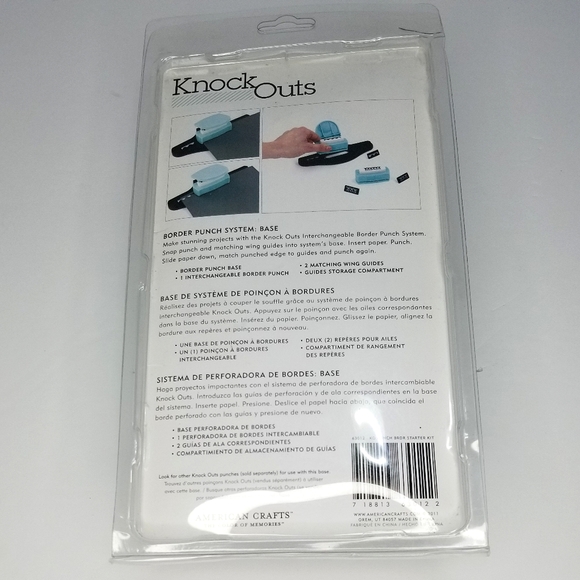 American Crafts "Knock Outs" Interchangeable Border Punch System- New in Package - Picture 3 of 5
